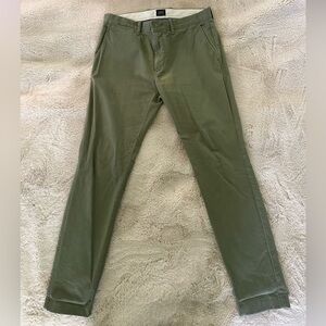 J.Crew 250 Skinny Stretch Chino Pants Olive Green Men’s 32x32